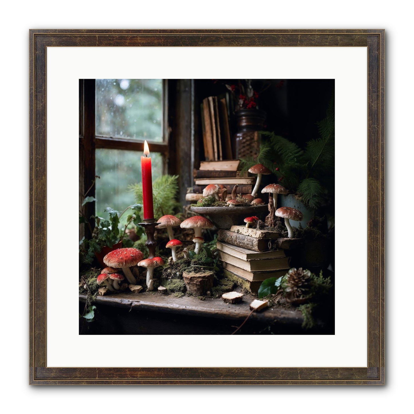 The Elves Framed Print - Slimwoods Black/Gold 16x16