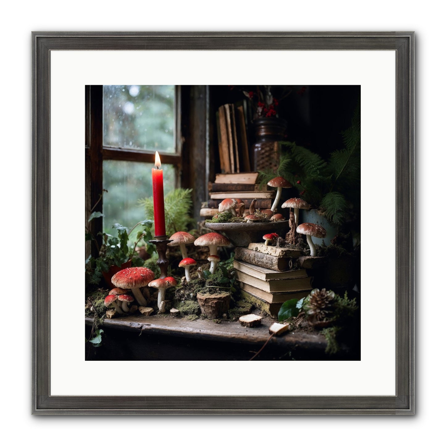 The Elves Framed Print - Slimwoods Black/Silver 16x16