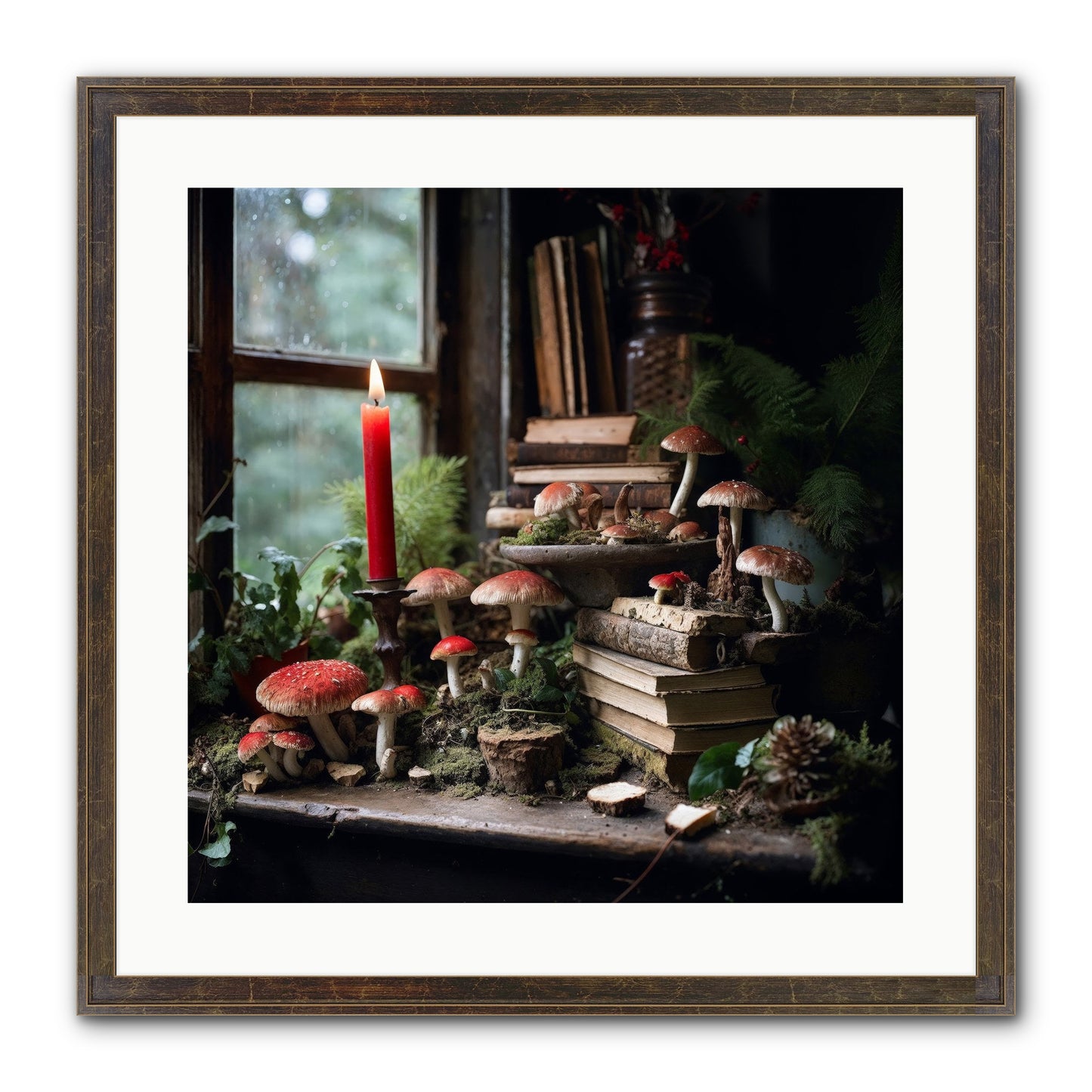 The Elves Framed Print - Slimwoods Black/Gold 20x20