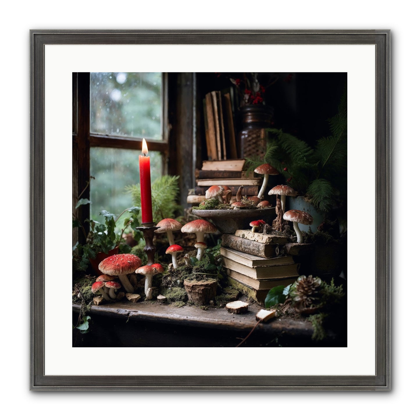 The Elves Framed Print - Slimwoods Black/Silver 20x20