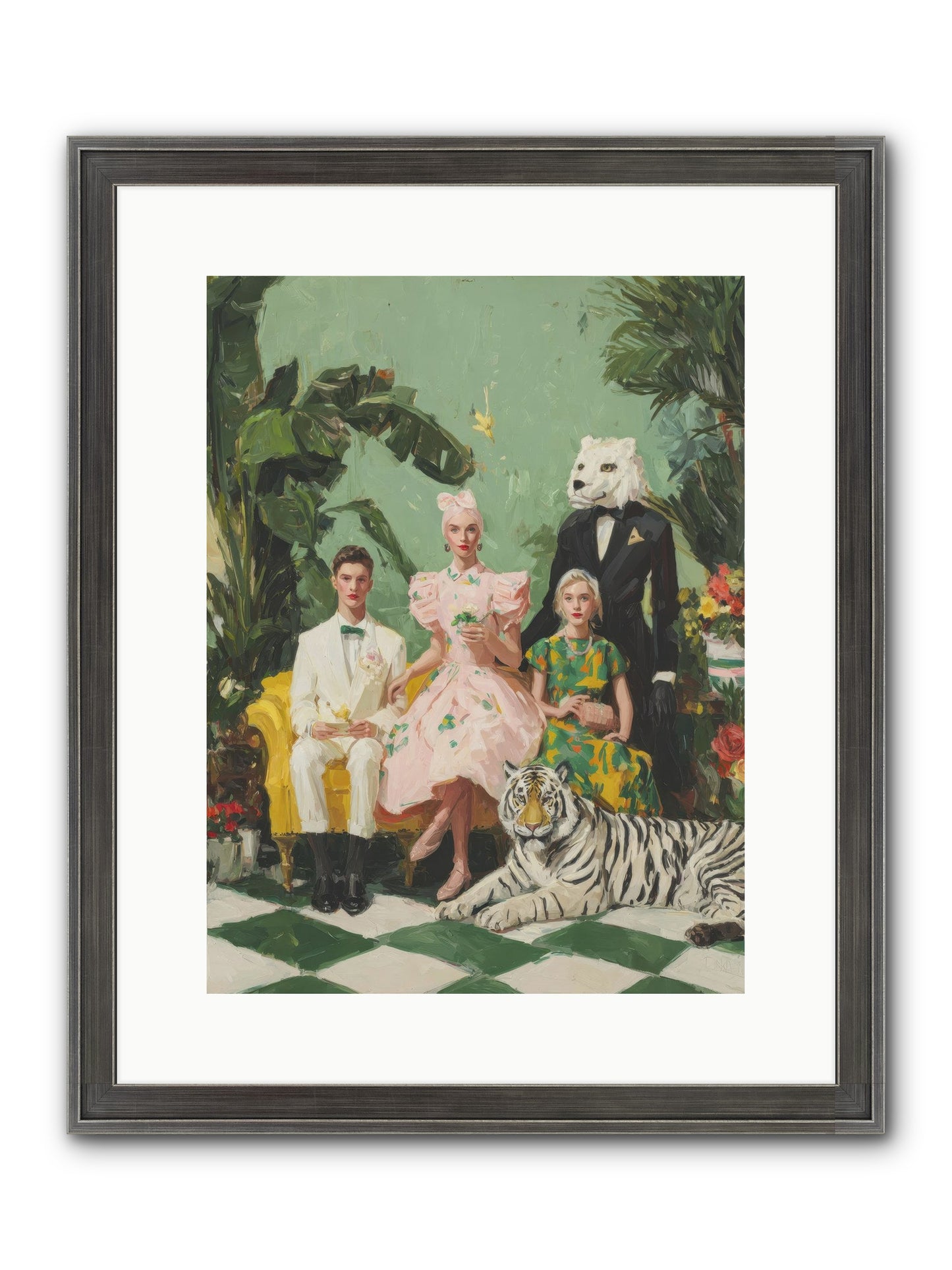 The Ember Parlour Framed Print - Slimwoods Black/Silver 12x16