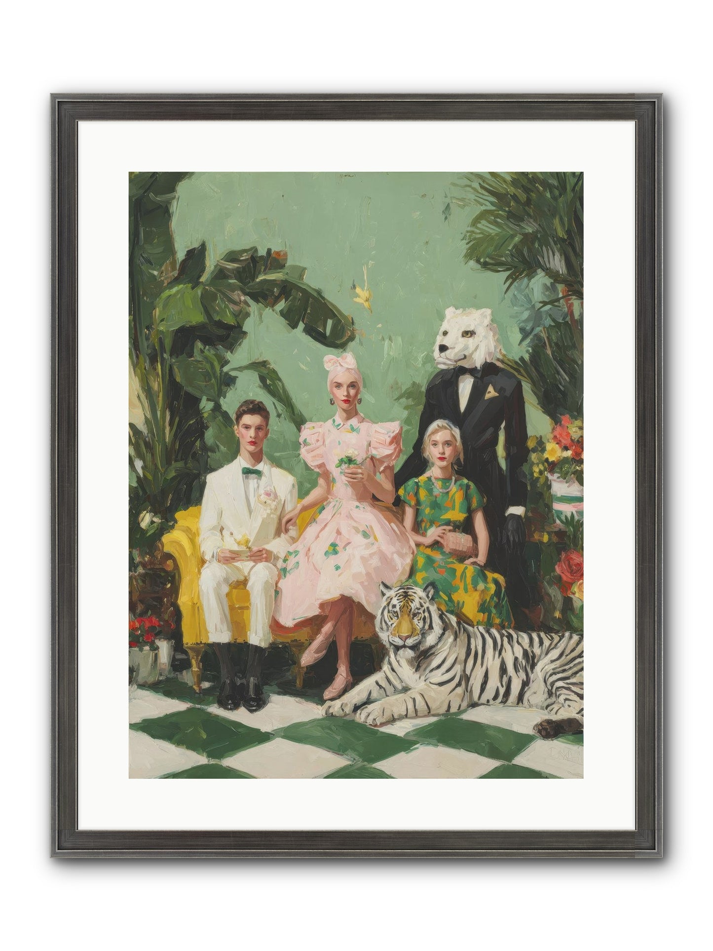 The Ember Parlour Framed Print - Slimwoods Black/Silver 18x24