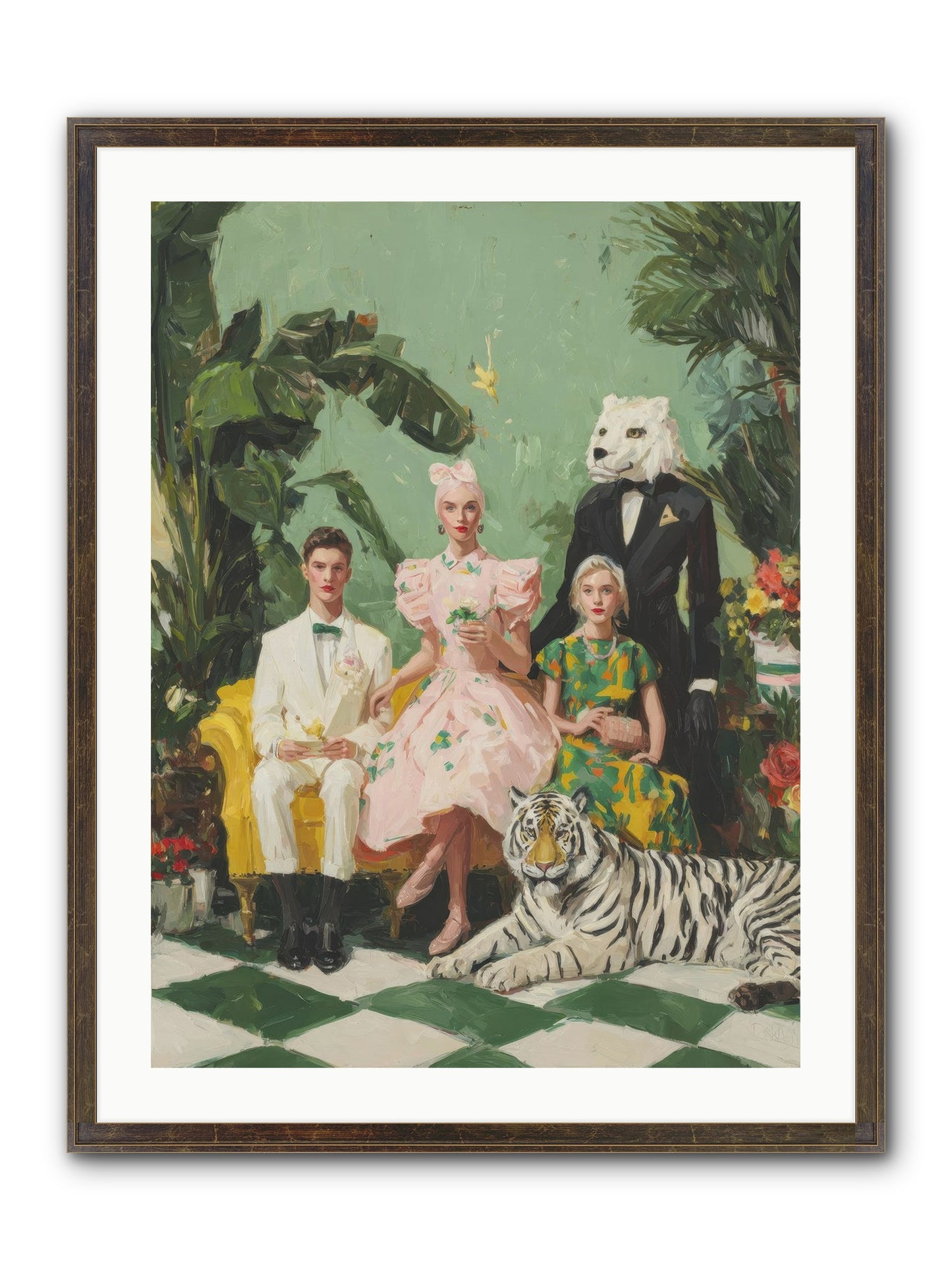 The Ember Parlour Framed Print - Slimwoods Black/Gold 24x32