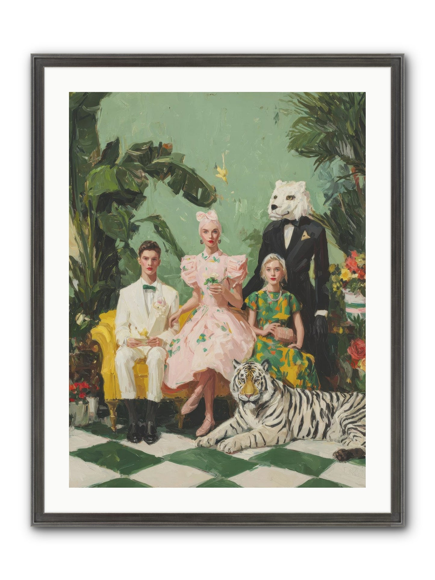 The Ember Parlour Framed Print - Slimwoods Black/Silver 24x32