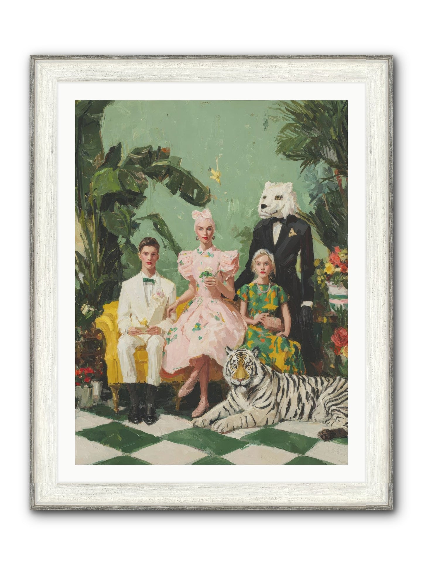 The Ember Parlour Framed Print - Driftwood White 30x40