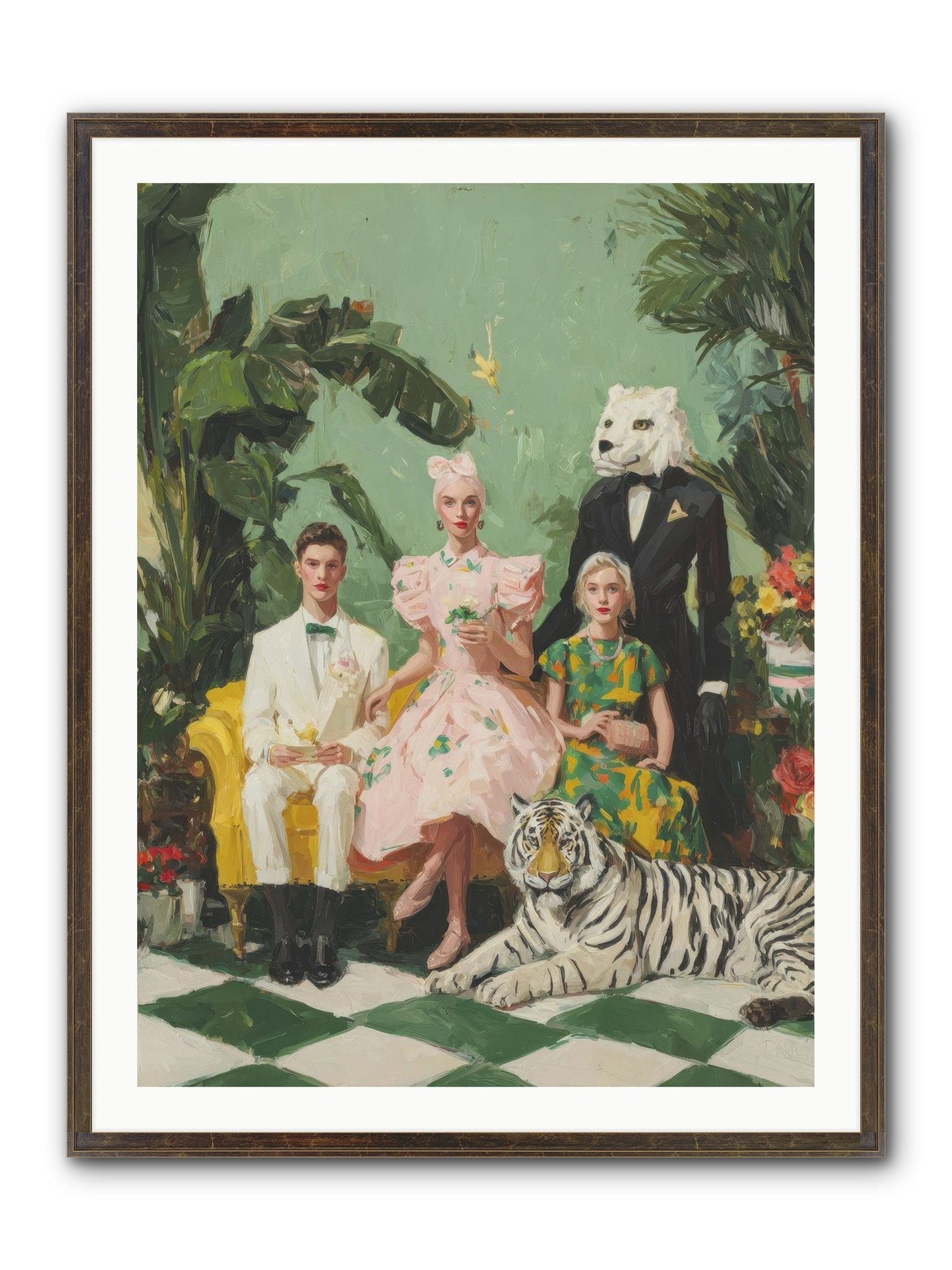 The Ember Parlour Framed Print - Slimwoods Black/Gold 30x40