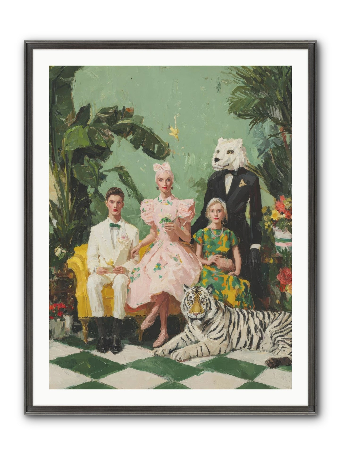 The Ember Parlour Framed Print - Slimwoods Black/Silver 30x40