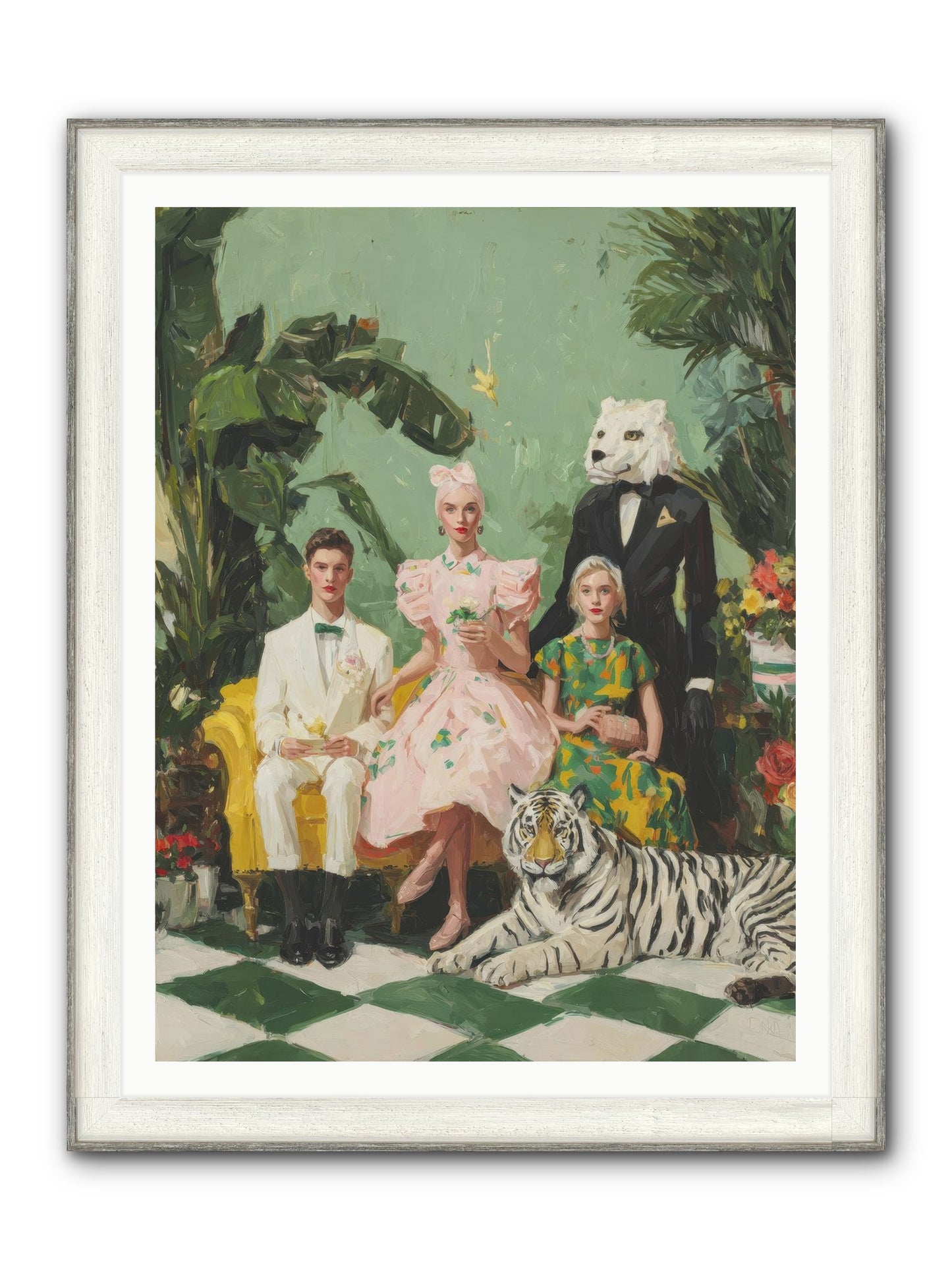 The Ember Parlour Framed Print - Driftwood White 36x48