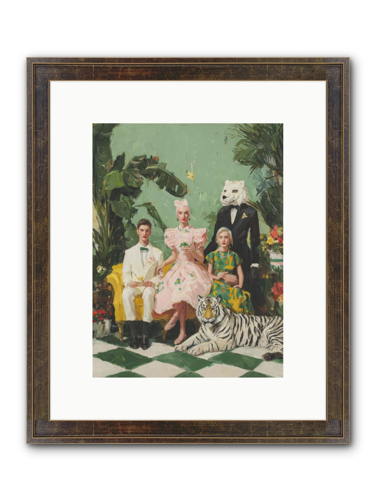 The Ember Parlour Framed Print - Slimwoods Black/Gold 9x12