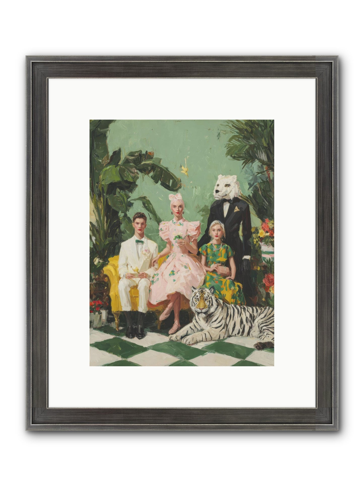 The Ember Parlour Framed Print - Slimwoods Black/Silver 9x12
