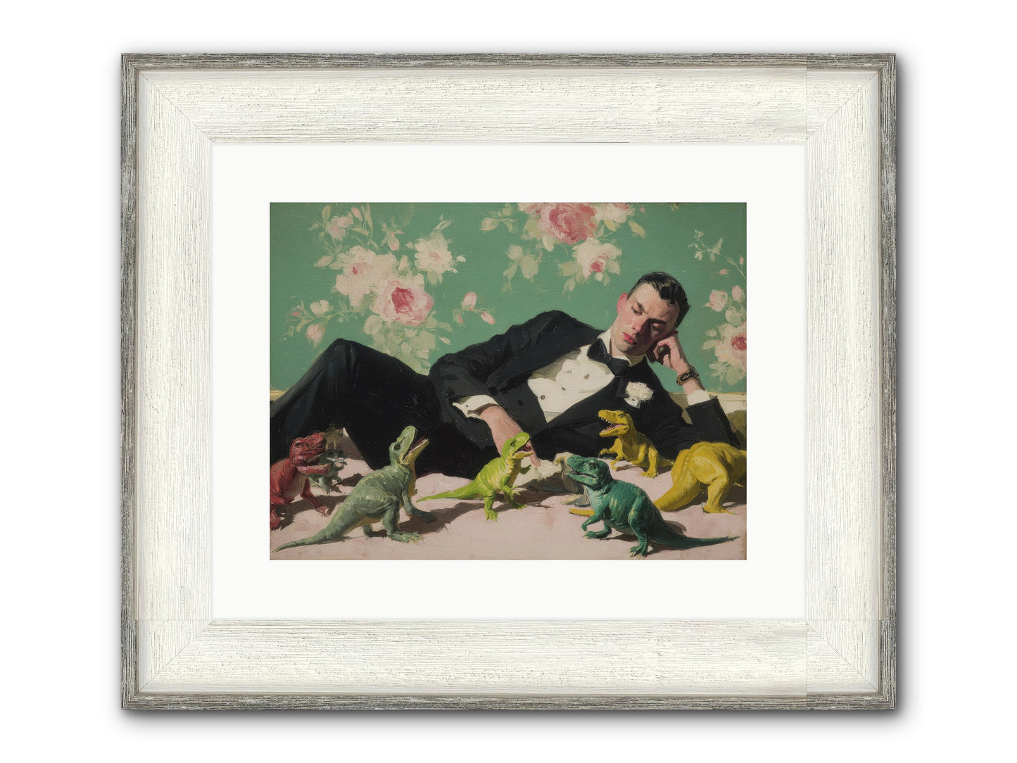 The Empress Took The Autobahn Framed Print - Driftwood White 16x12