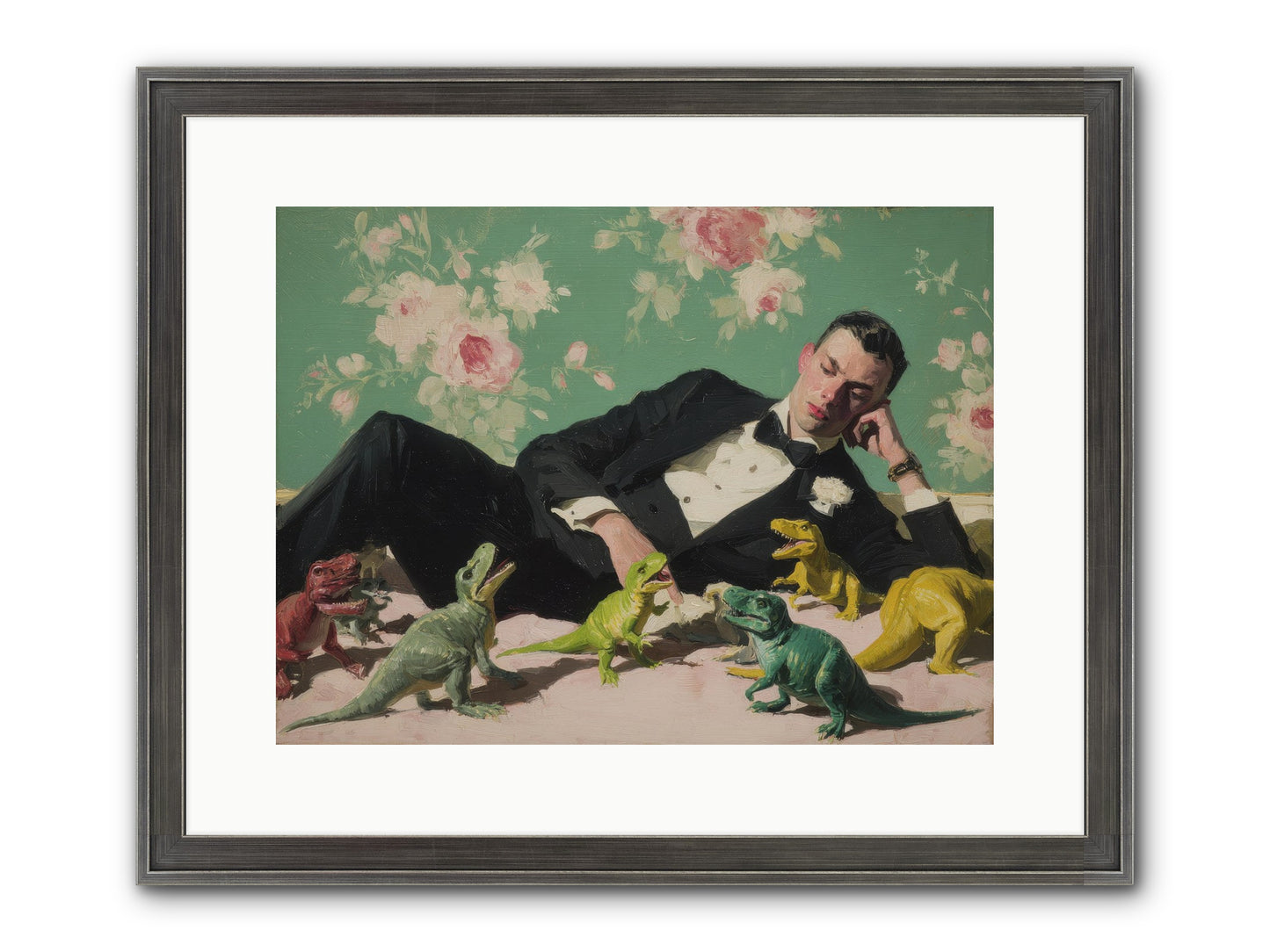 The Empress Took The Autobahn Framed Print - Slimwoods Black/Silver 16x12
