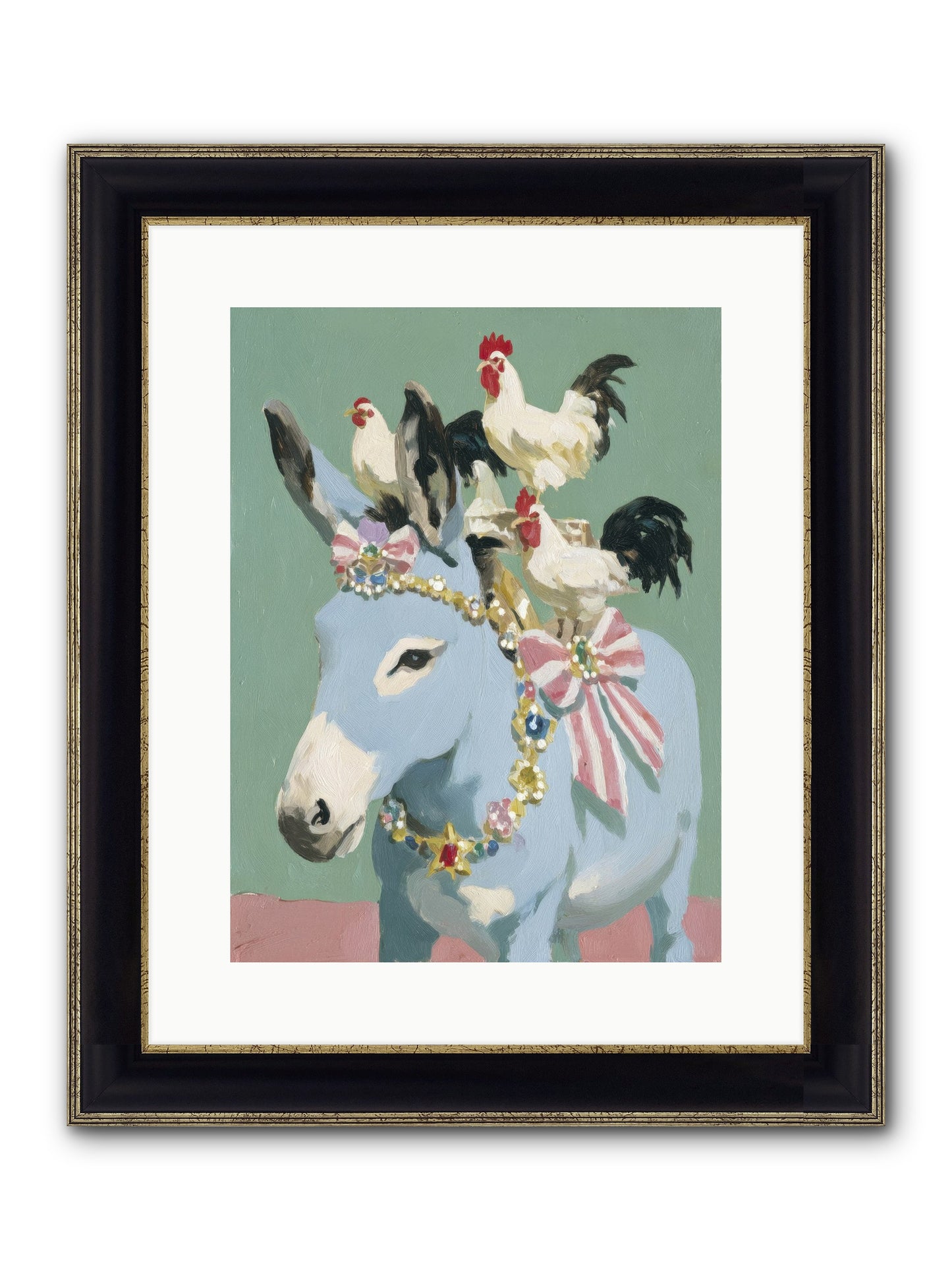 The Enchanted Gathering Framed Print - Black & Gold 12x16