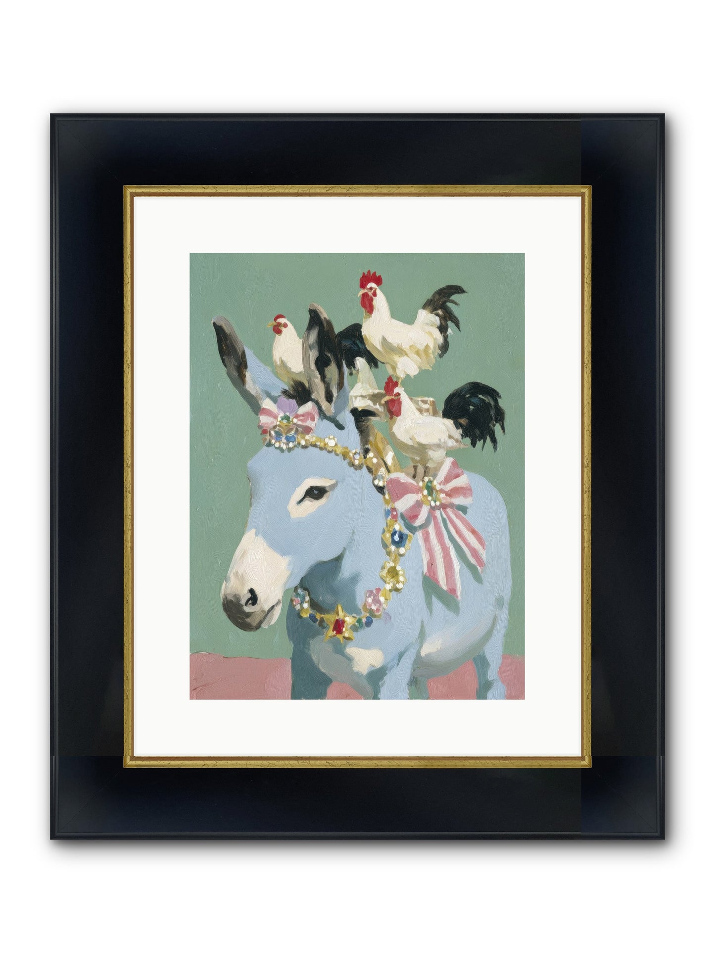 The Enchanted Gathering Framed Print - Wide Black w/Gold 12x16