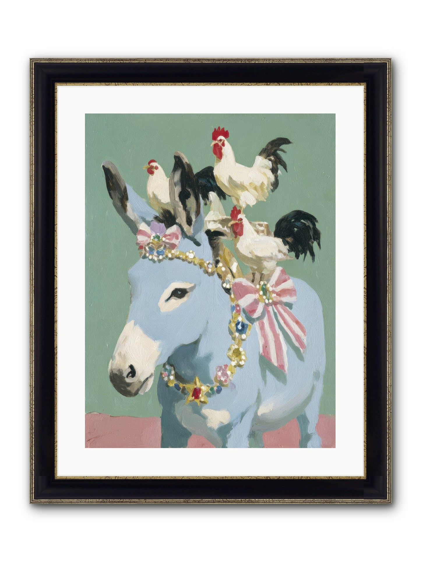 The Enchanted Gathering Framed Print - Black & Gold 18x24