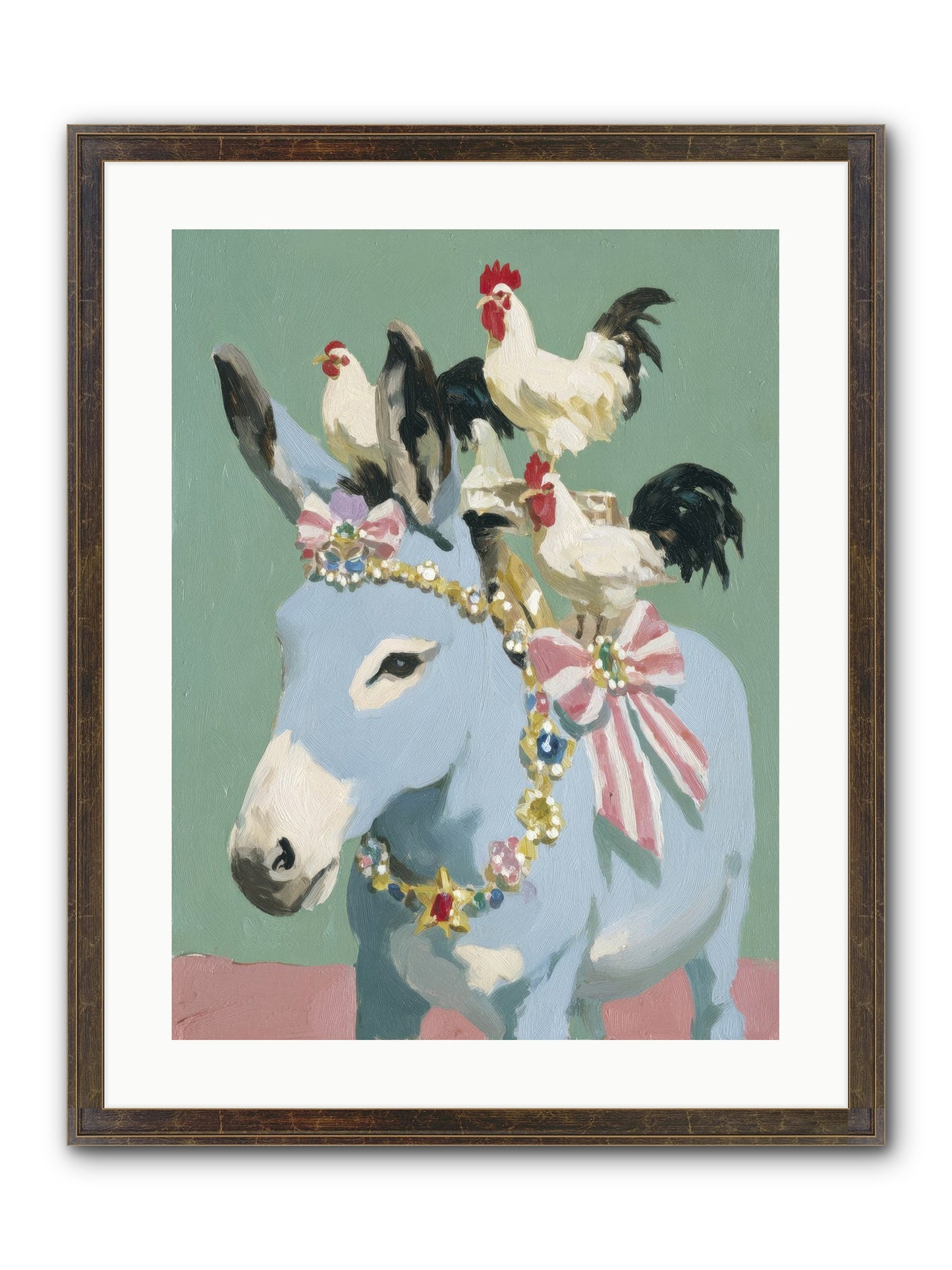 The Enchanted Gathering Framed Print - Slimwoods Black/Gold 18x24