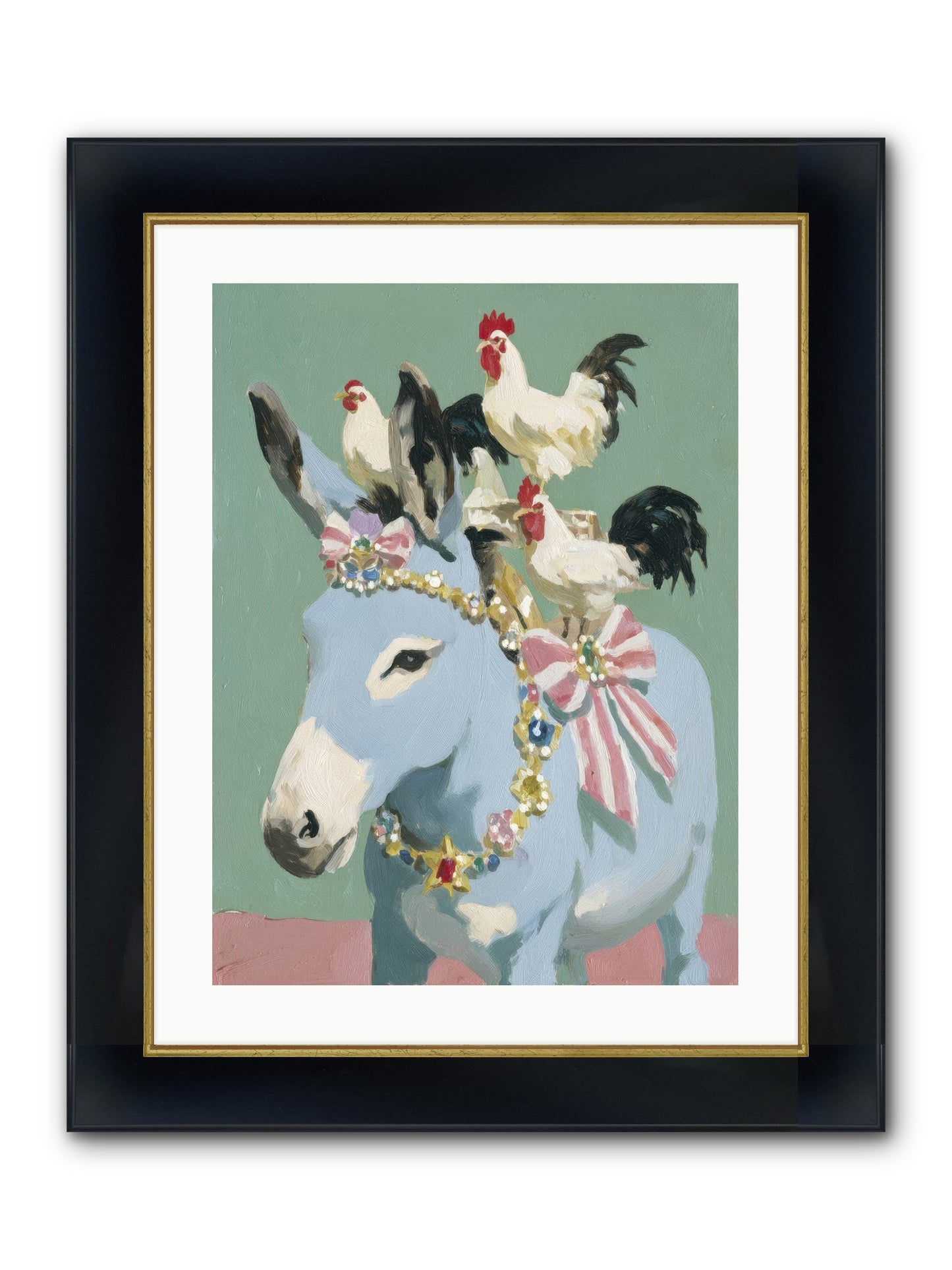 The Enchanted Gathering Framed Print - Wide Black w/Gold 18x24