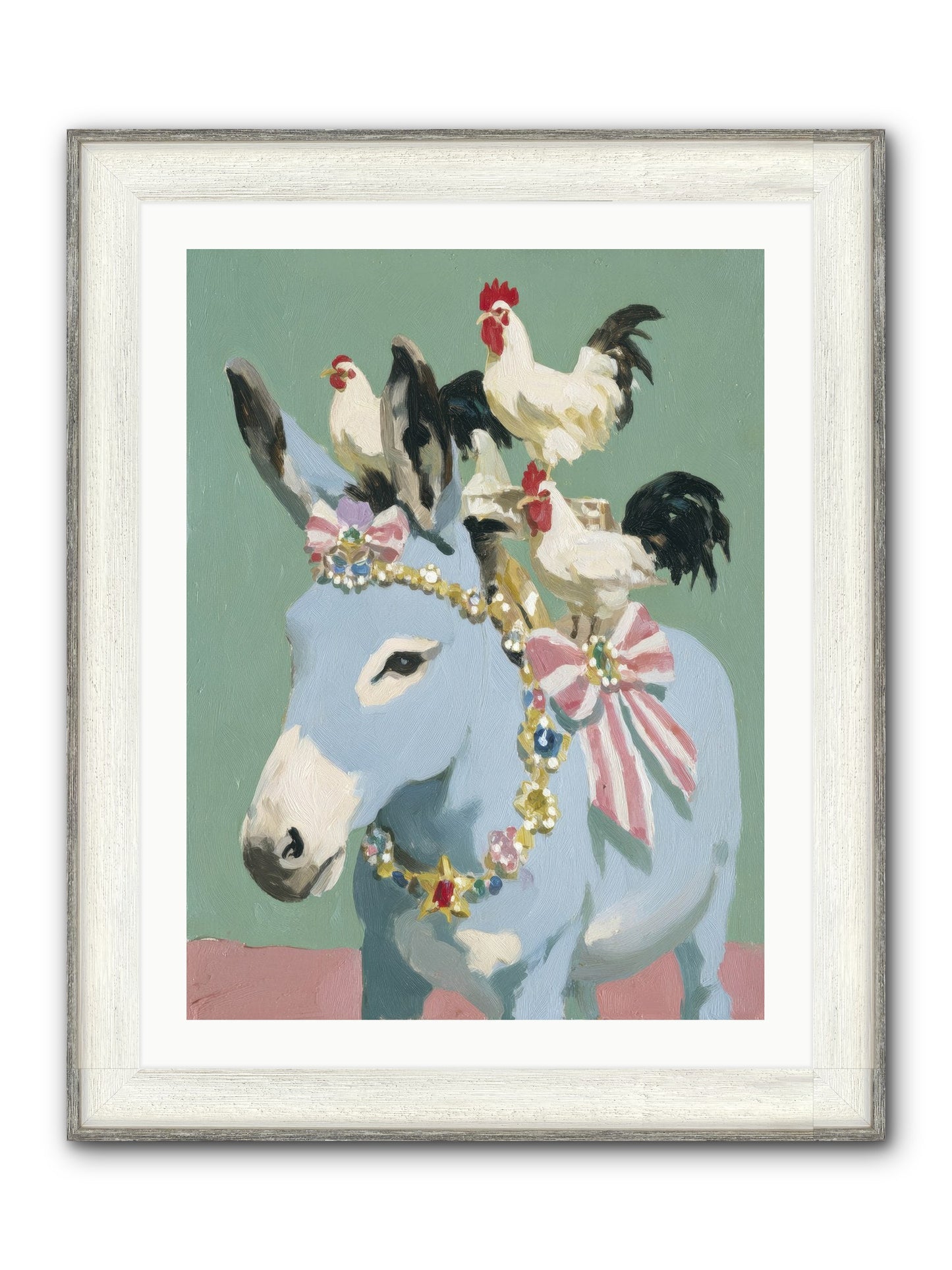 The Enchanted Gathering Framed Print - Driftwood White 24x32