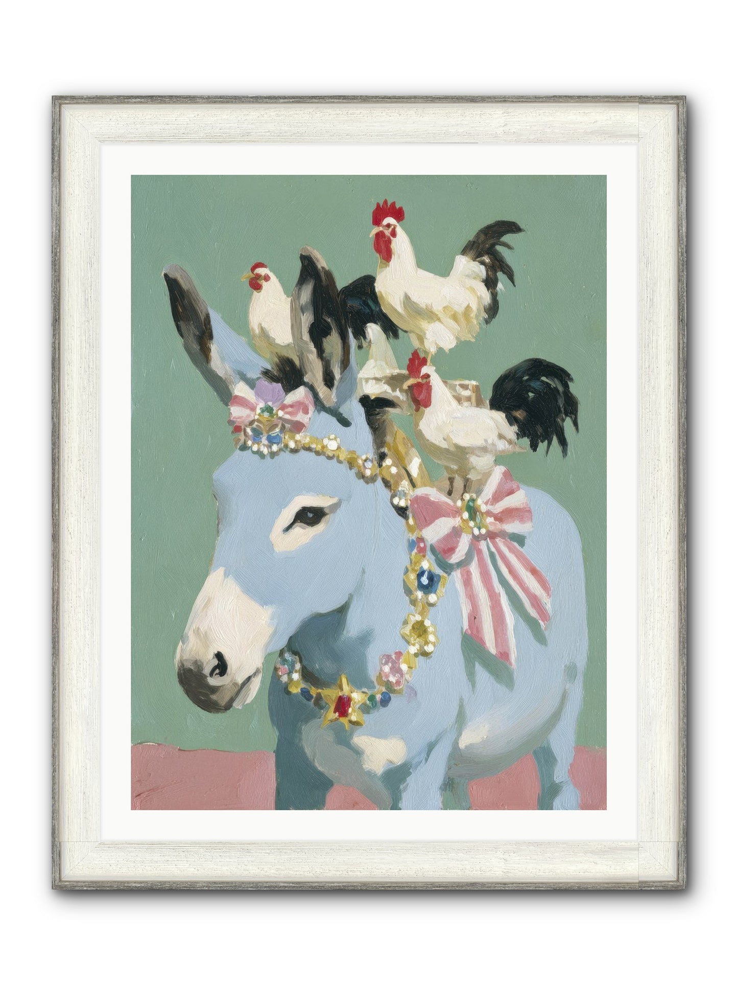 The Enchanted Gathering Framed Print - Driftwood White 30x40