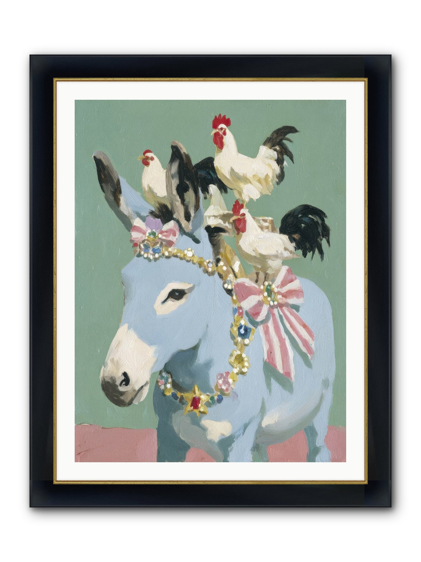 The Enchanted Gathering Framed Print - Wide Black w/Gold 30x40