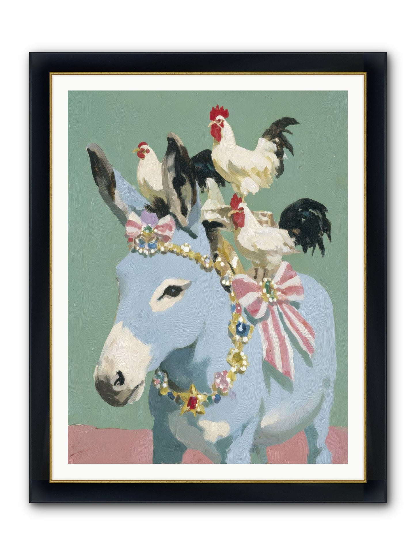 The Enchanted Gathering Framed Print - Wide Black w/Gold 36x48