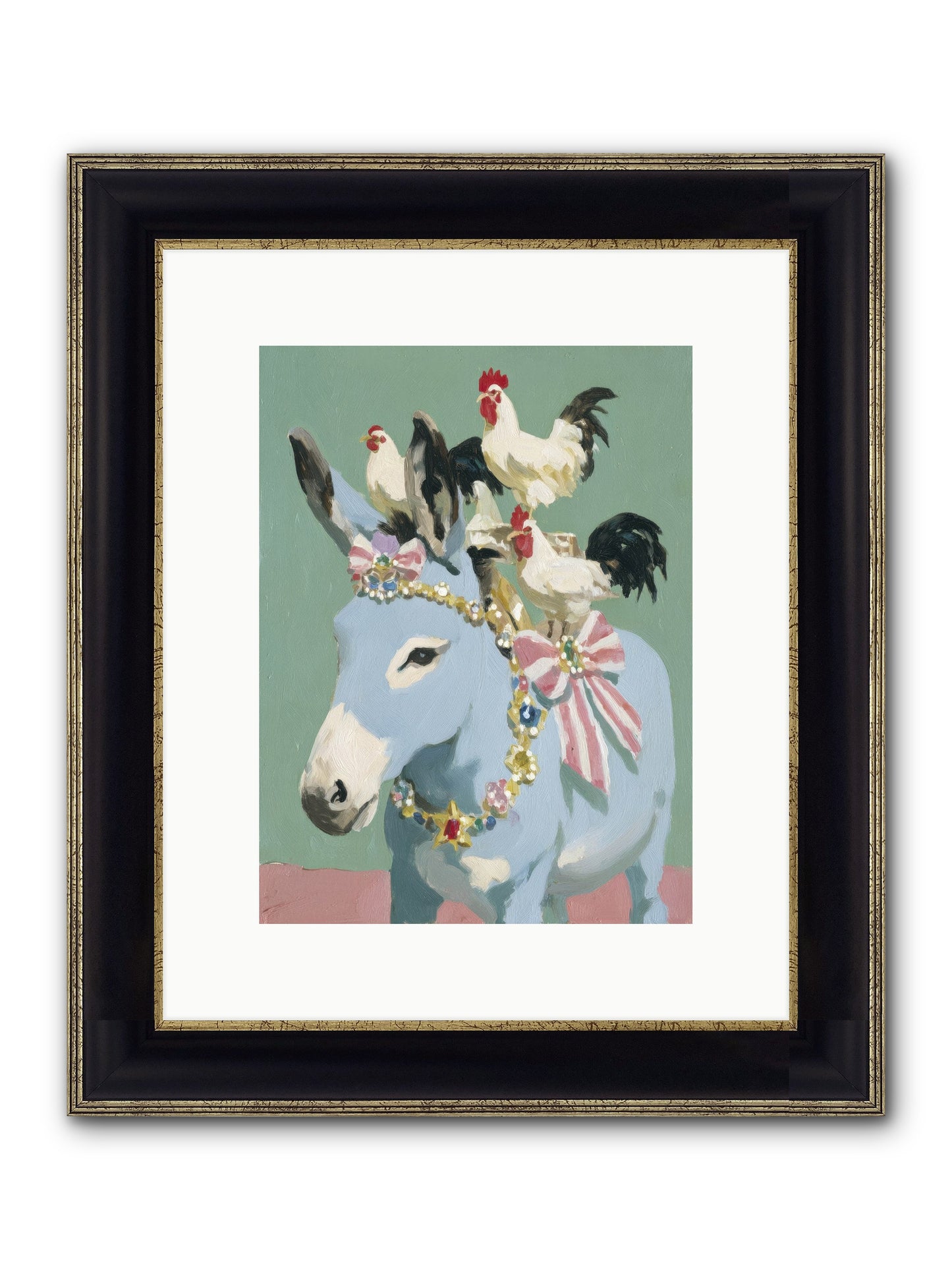 The Enchanted Gathering Framed Print - Black & Gold 9x12