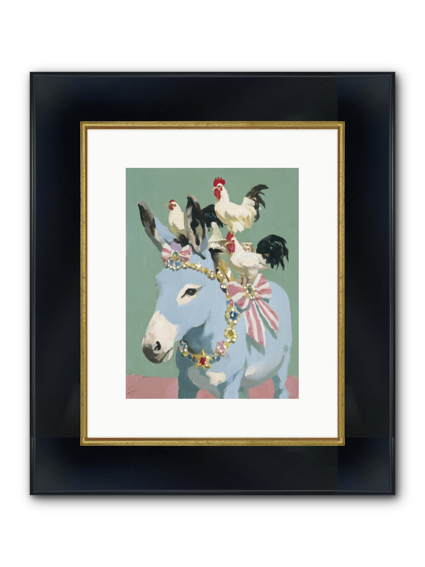 The Enchanted Gathering Framed Print - Wide Black w/Gold 9x12