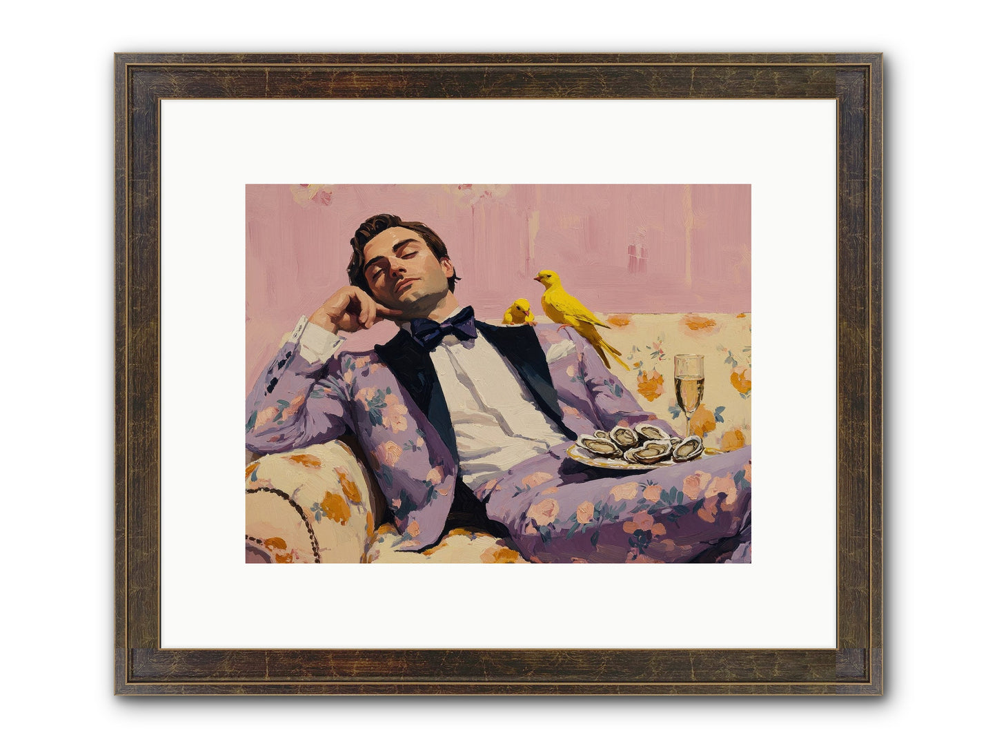 The Epicure's Symphony Framed Print - Slimwoods Black/Gold 12x9