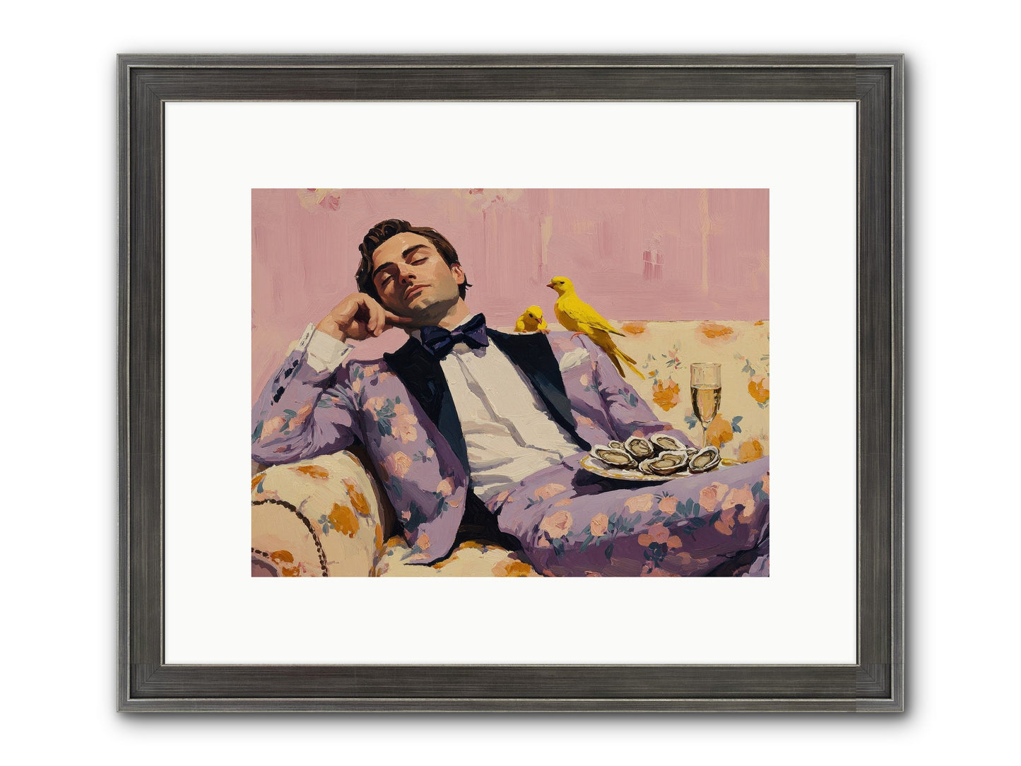 The Epicure's Symphony Framed Print - Slimwoods Black/Silver 12x9