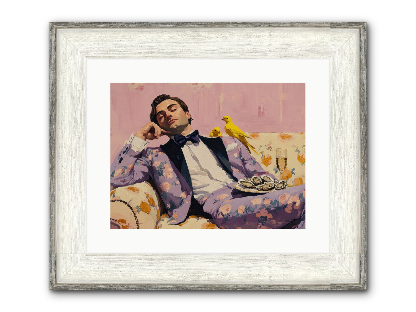 The Epicure's Symphony Framed Print - Driftwood White 16x12