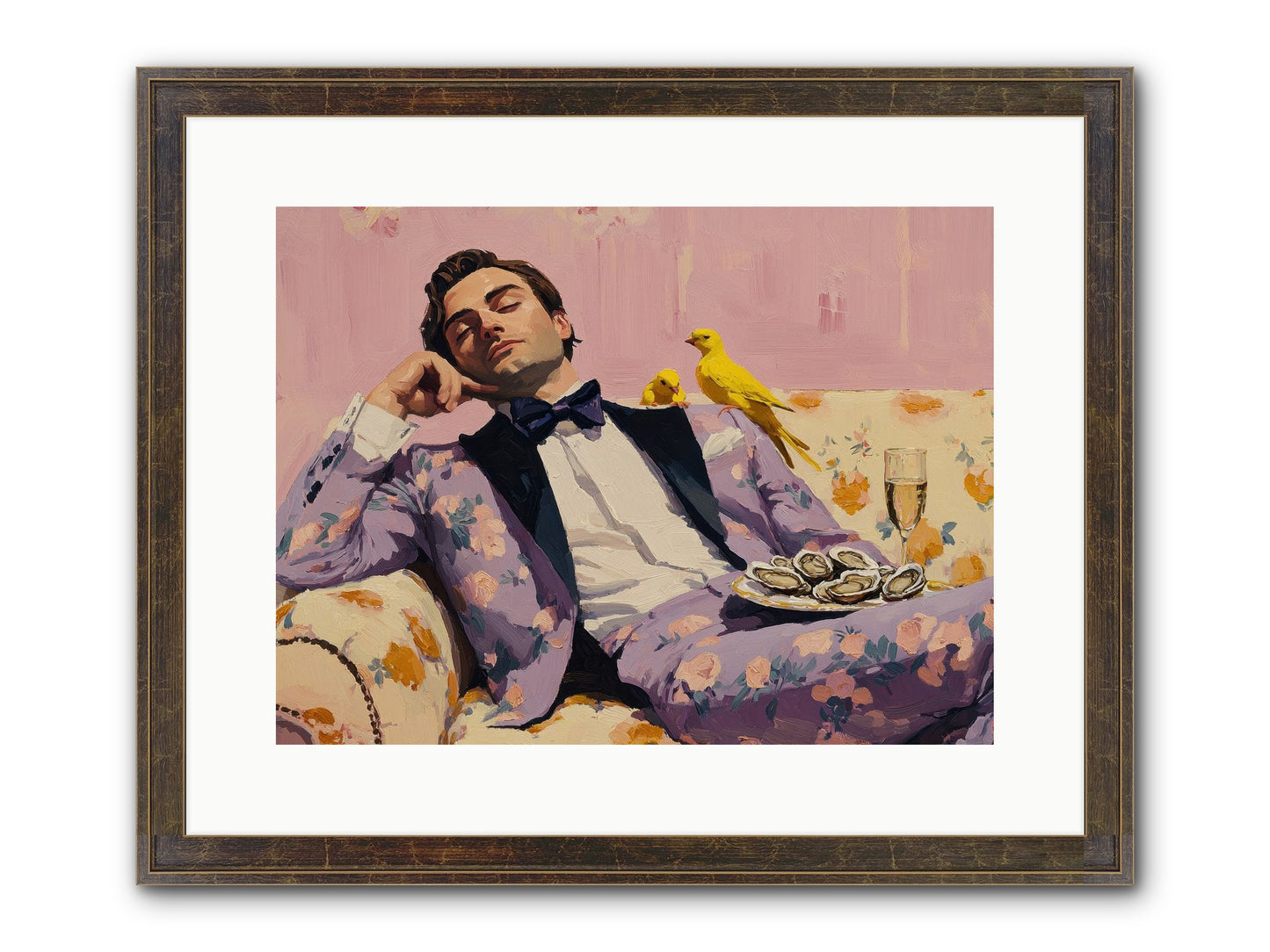 The Epicure's Symphony Framed Print - Slimwoods Black/Gold 16x12