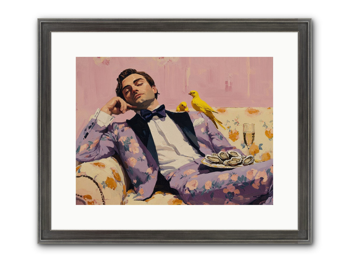 The Epicure's Symphony Framed Print - Slimwoods Black/Silver 16x12