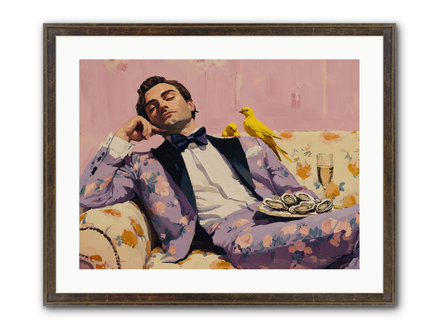 The Epicure's Symphony Framed Print - Slimwoods Black/Gold 24x18