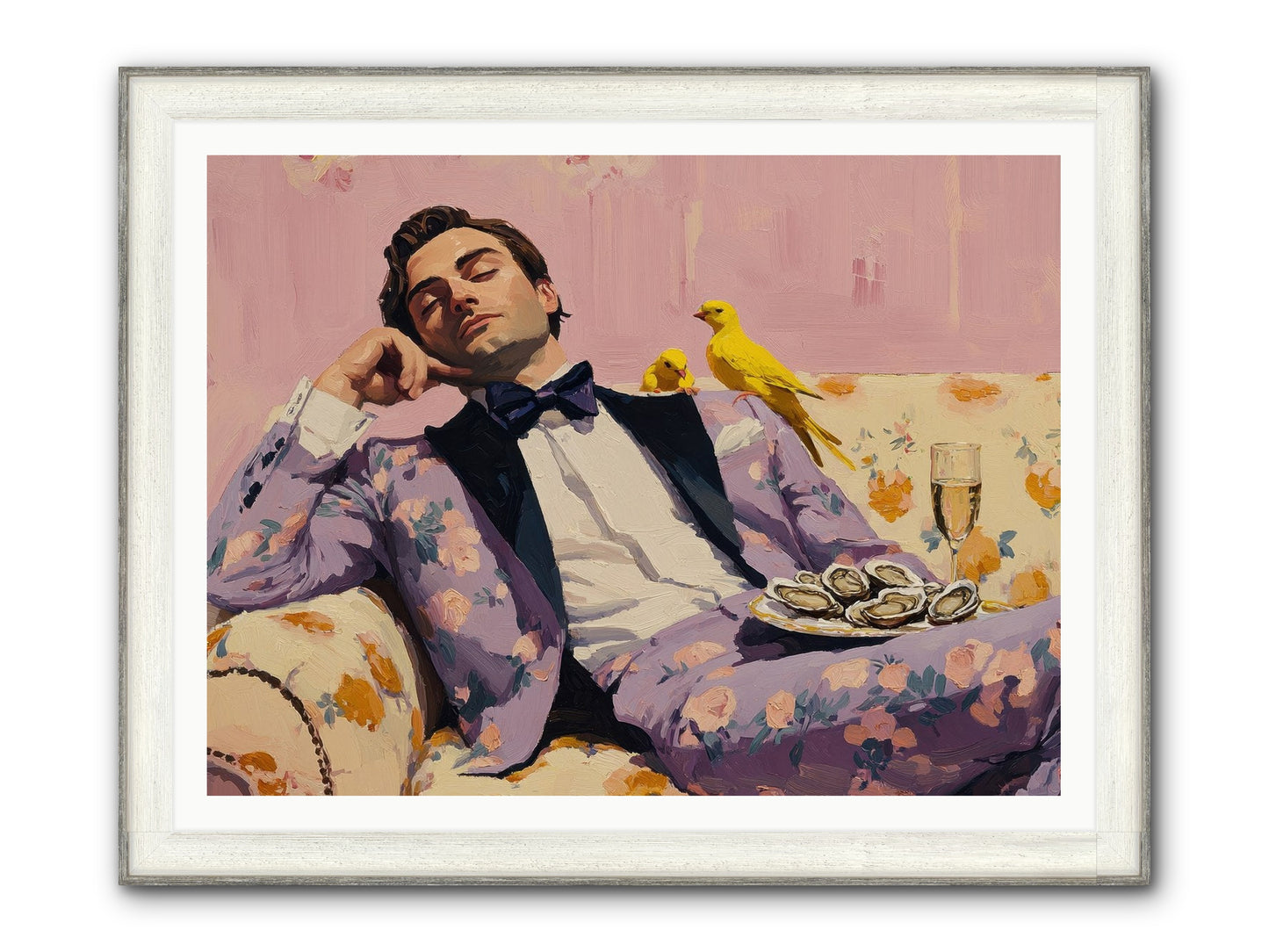 The Epicure's Symphony Framed Print - Driftwood White 48x36