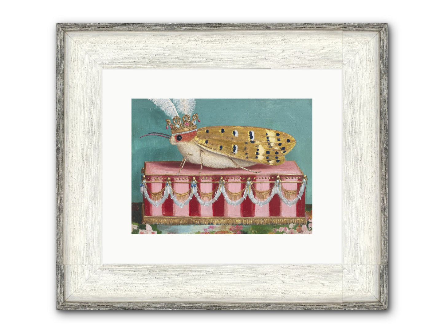 The Ethereal Pavilion Framed Print - Driftwood White 12x9
