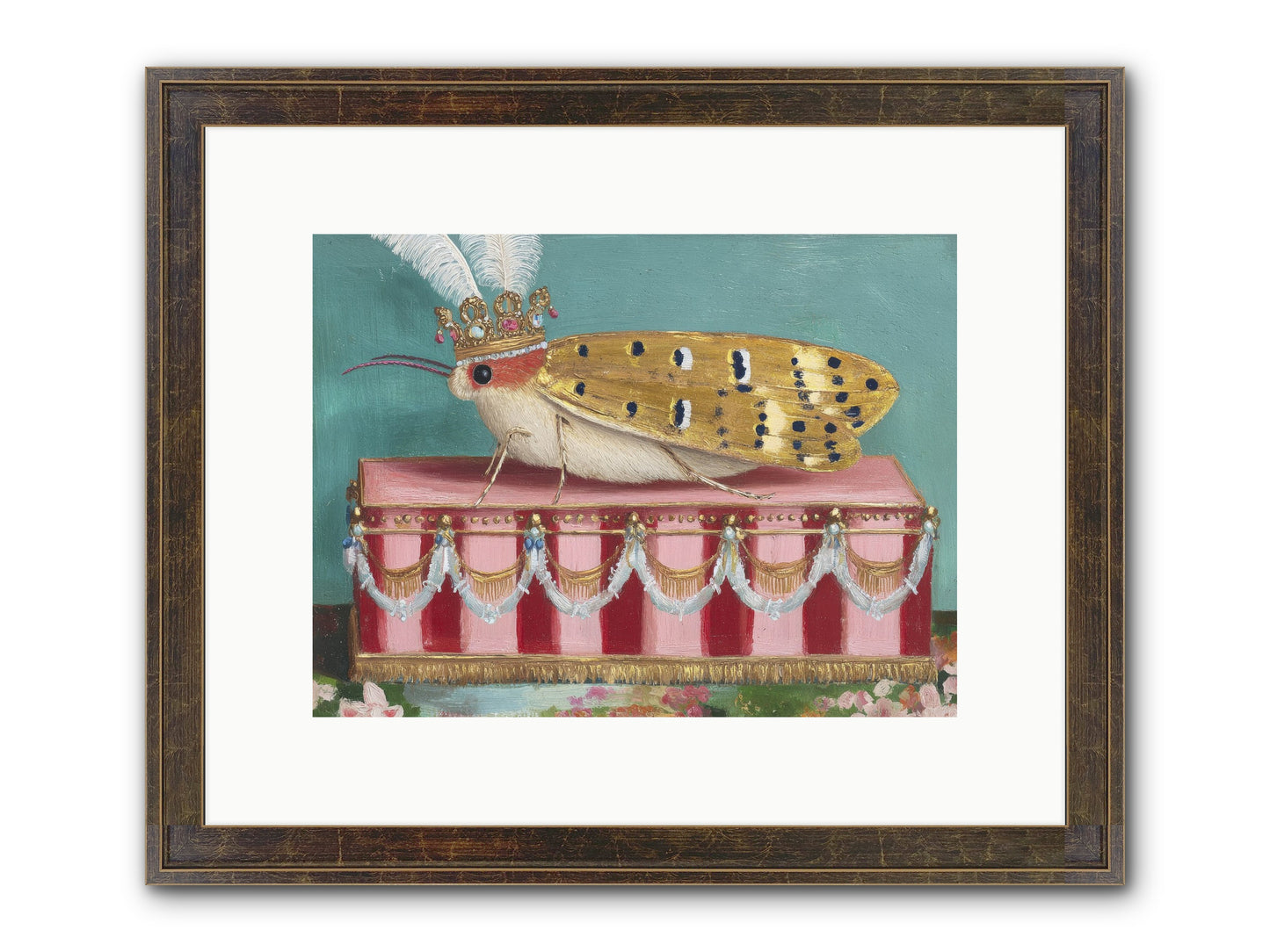 The Ethereal Pavilion Framed Print - Slimwoods Black/Gold 12x9