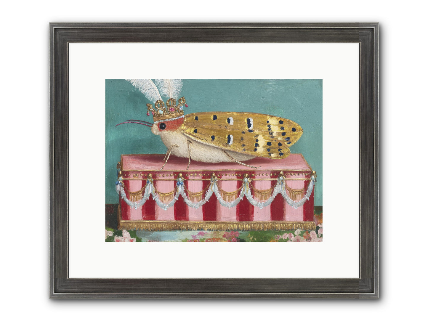 The Ethereal Pavilion Framed Print - Slimwoods Black/Silver 12x9