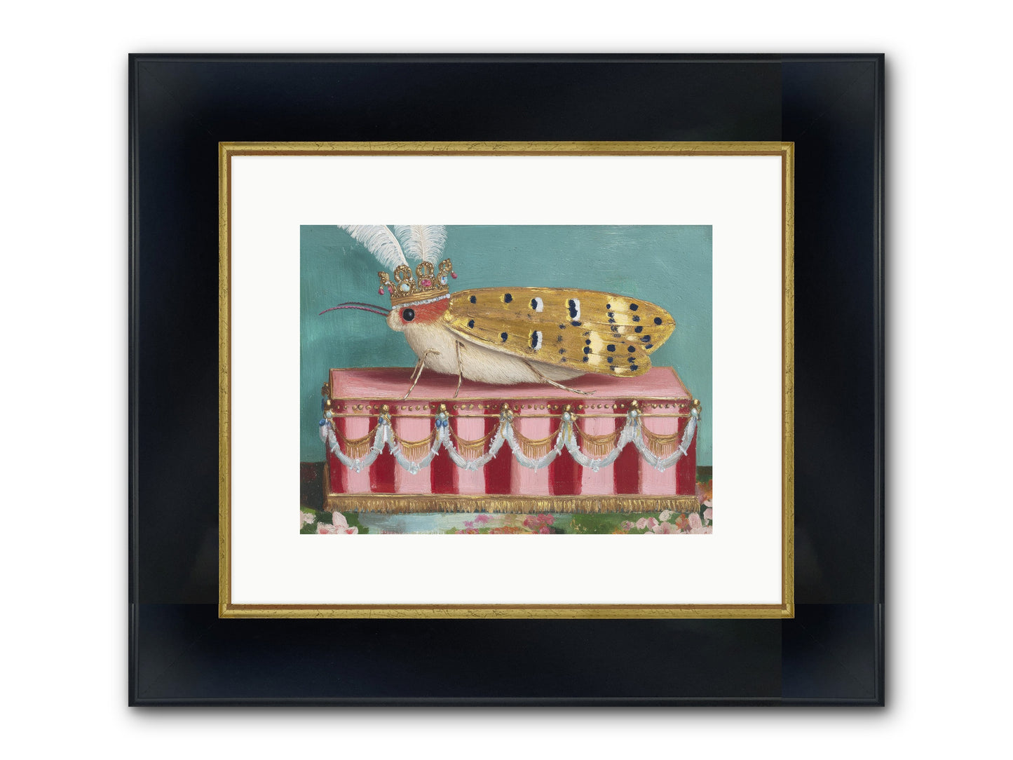 The Ethereal Pavilion Framed Print - Wide Black w/Gold 12x9