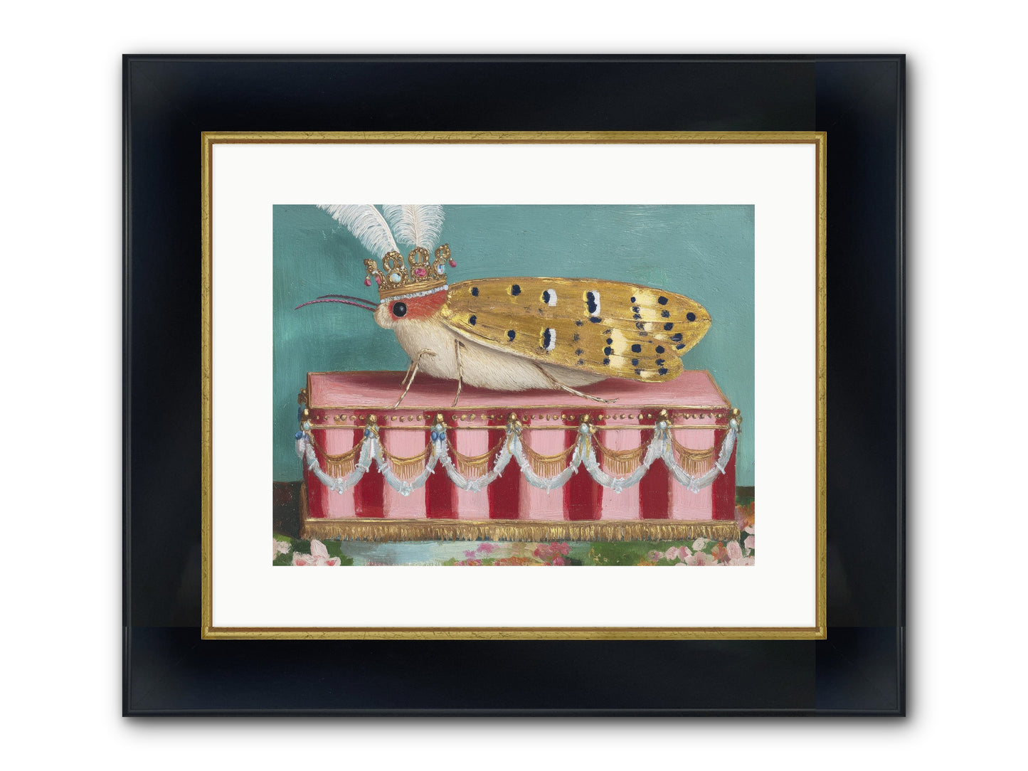 The Ethereal Pavilion Framed Print - Wide Black w/Gold 16x12