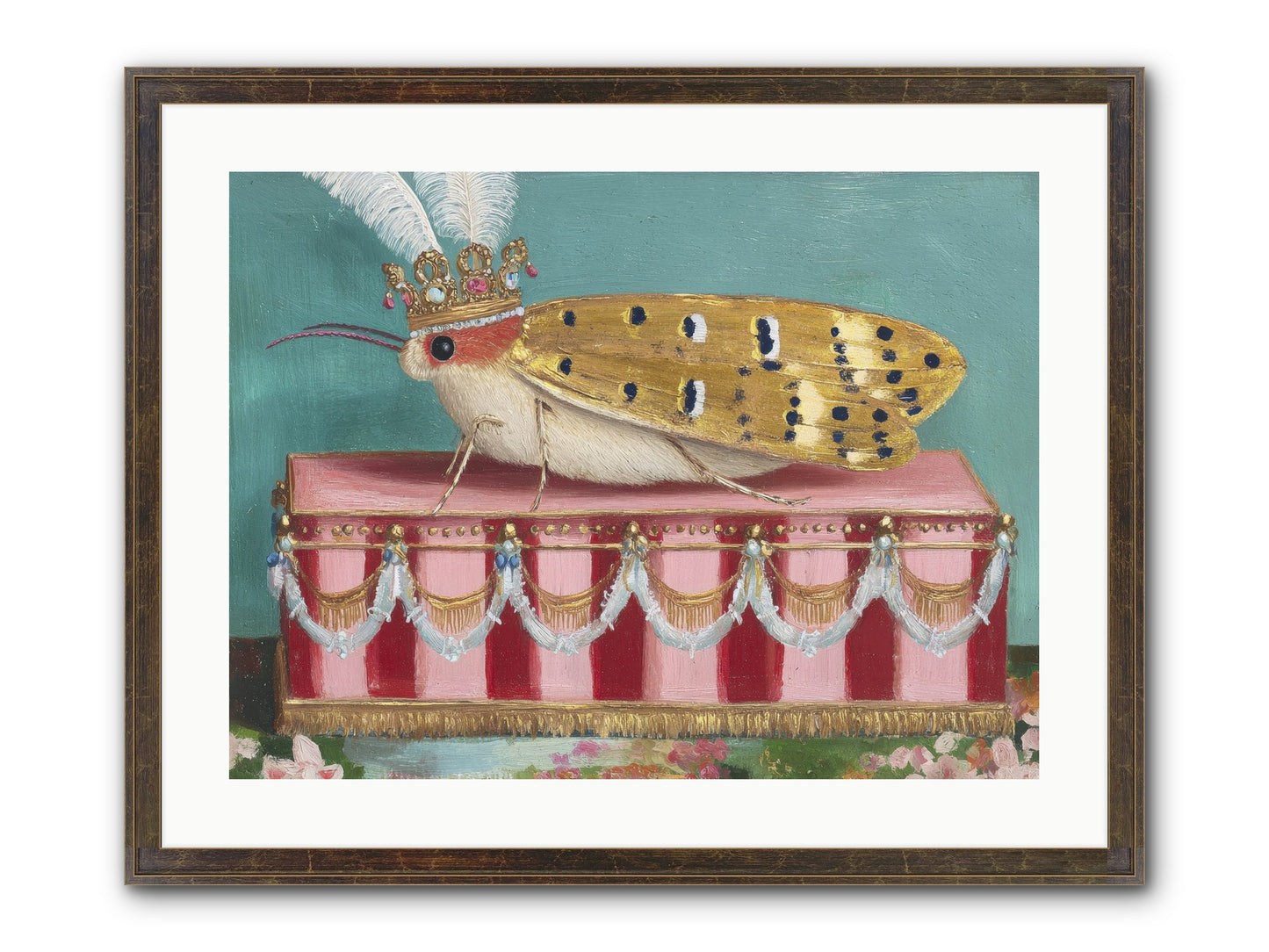 The Ethereal Pavilion Framed Print - Slimwoods Black/Gold 24x18