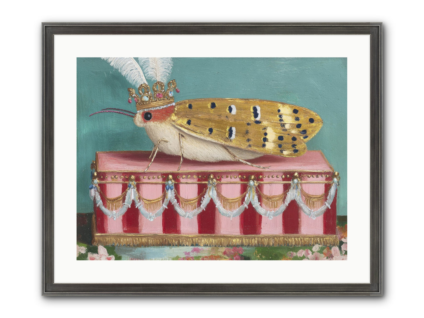 The Ethereal Pavilion Framed Print - Slimwoods Black/Silver 24x18