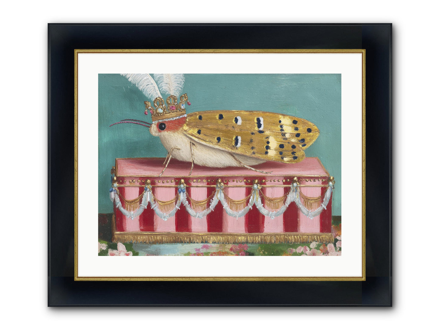 The Ethereal Pavilion Framed Print - Wide Black w/Gold 24x18