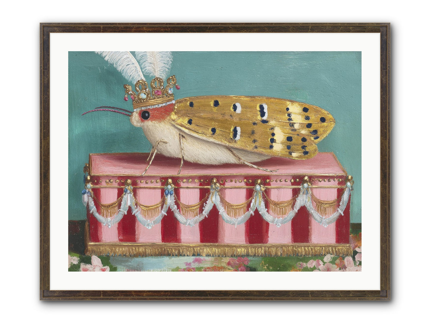 The Ethereal Pavilion Framed Print - Slimwoods Black/Gold 32x24