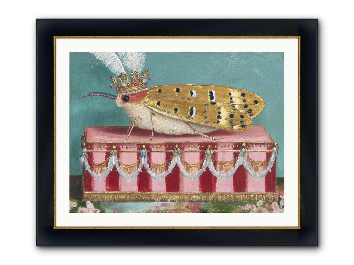 The Ethereal Pavilion Framed Print - Wide Black w/Gold 32x24