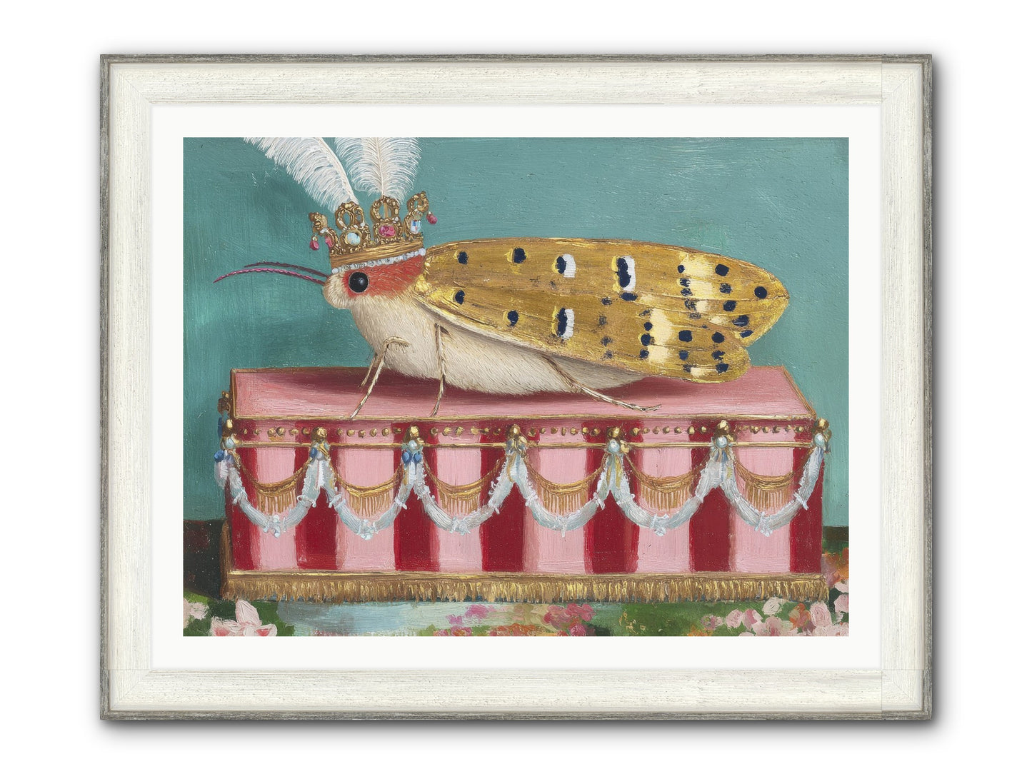 The Ethereal Pavilion Framed Print - Driftwood White 40x30