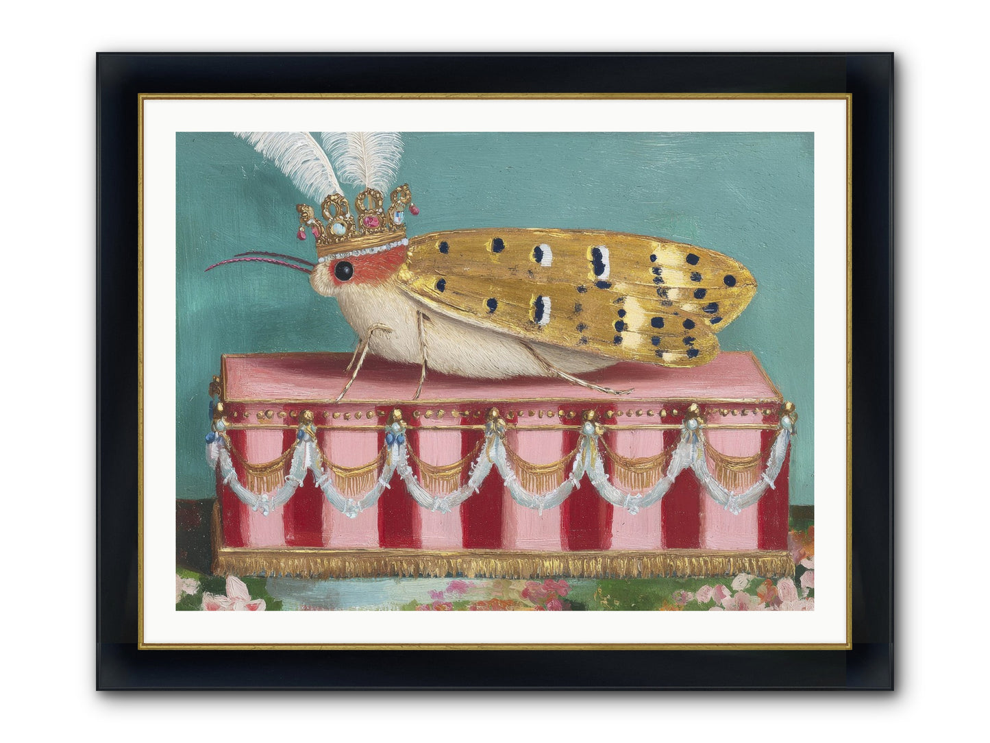 The Ethereal Pavilion Framed Print - Wide Black w/Gold 40x30
