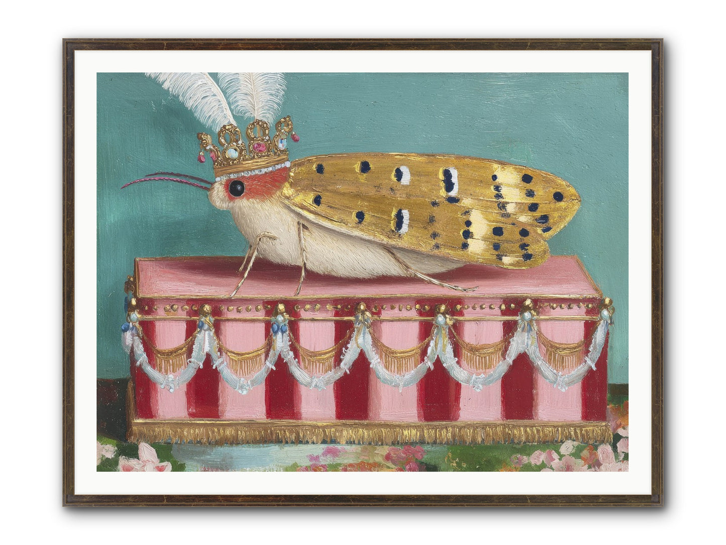 The Ethereal Pavilion Framed Print - Slimwoods Black/Gold 48x36