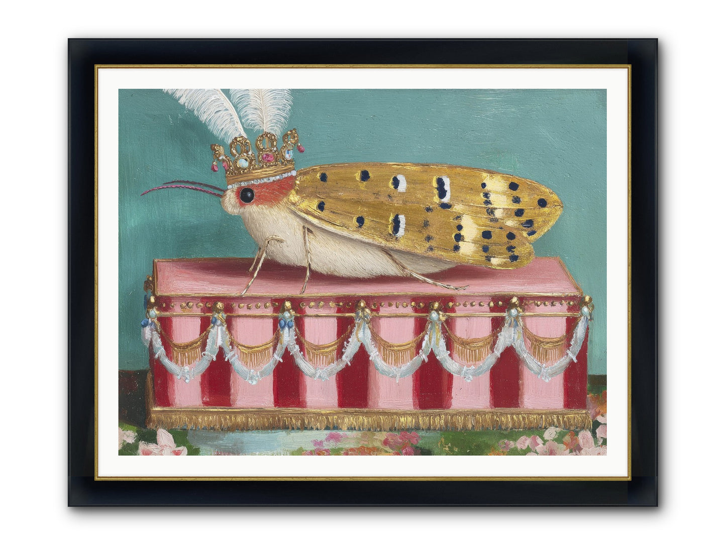 The Ethereal Pavilion Framed Print - Wide Black w/Gold 48x36