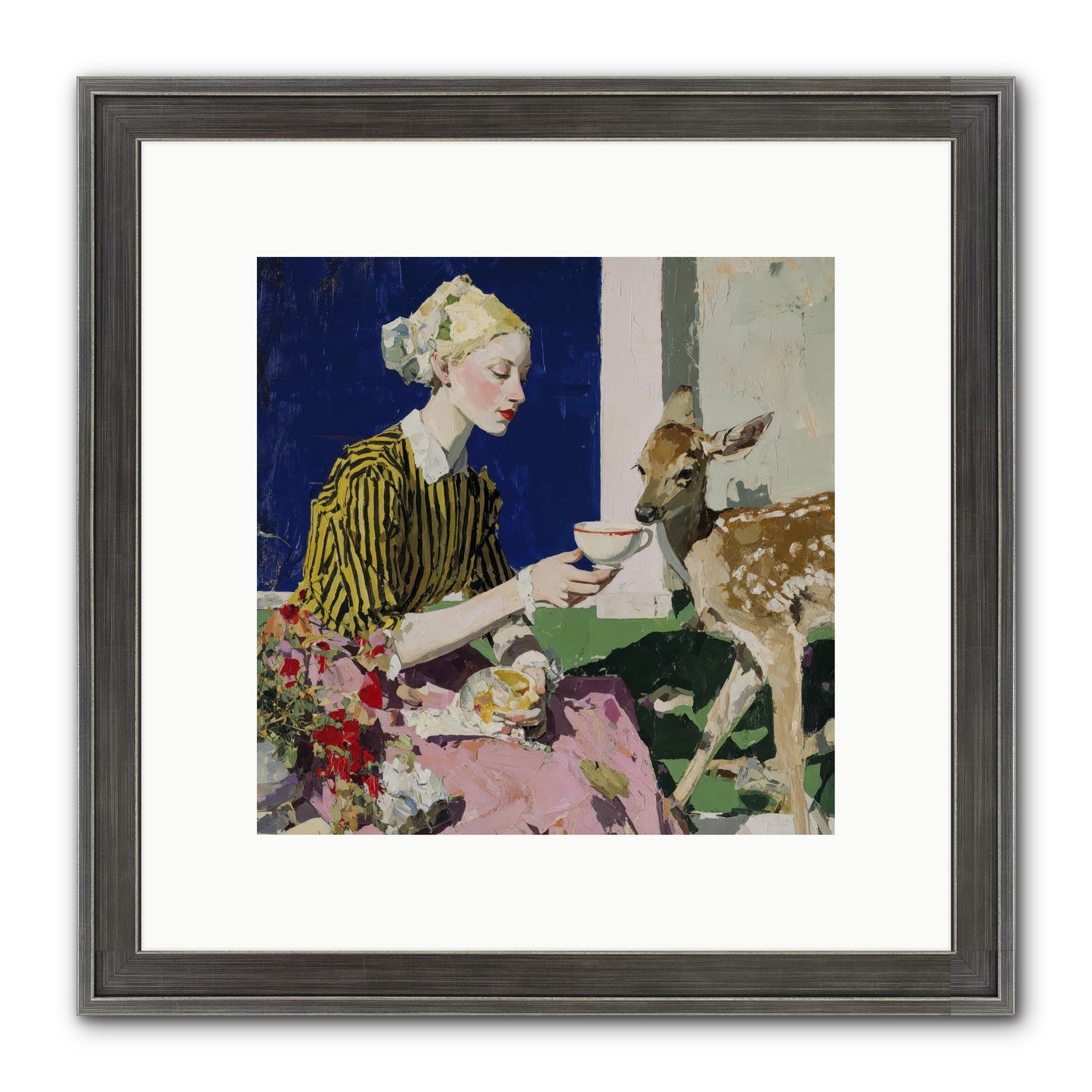 The Etiquette of Wild Things Framed Print - Slimwoods Black/Silver 10x10