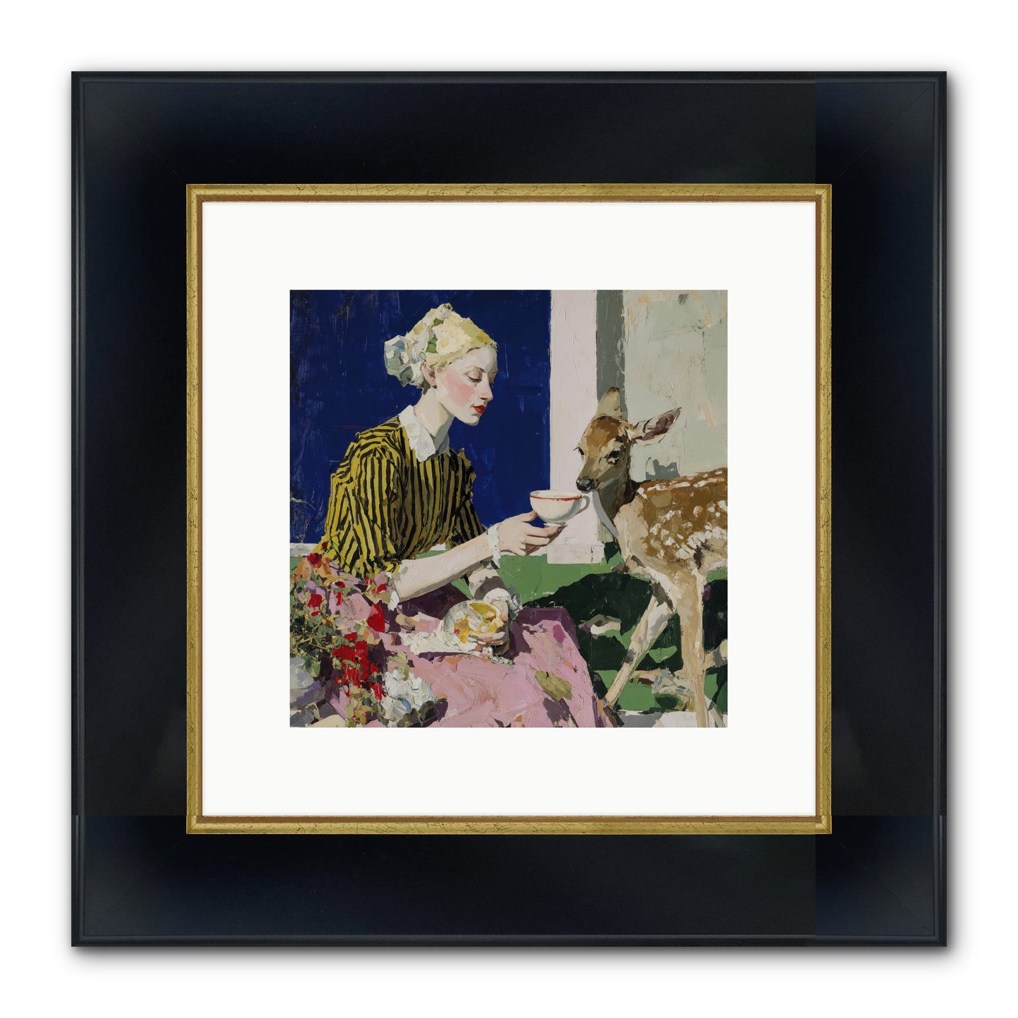 The Etiquette of Wild Things Framed Print - Wide Black w/Gold 10x10
